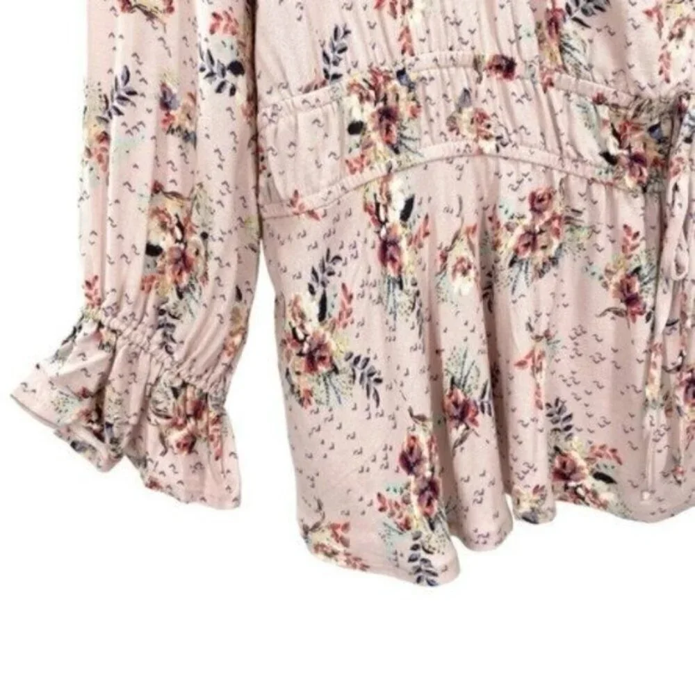 Maurices Plus Size Floral Boho Peasant Top - Picture 7 of 12